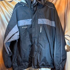 Columbia Men's Black and Gray Performance Jacket 3x(?) 400